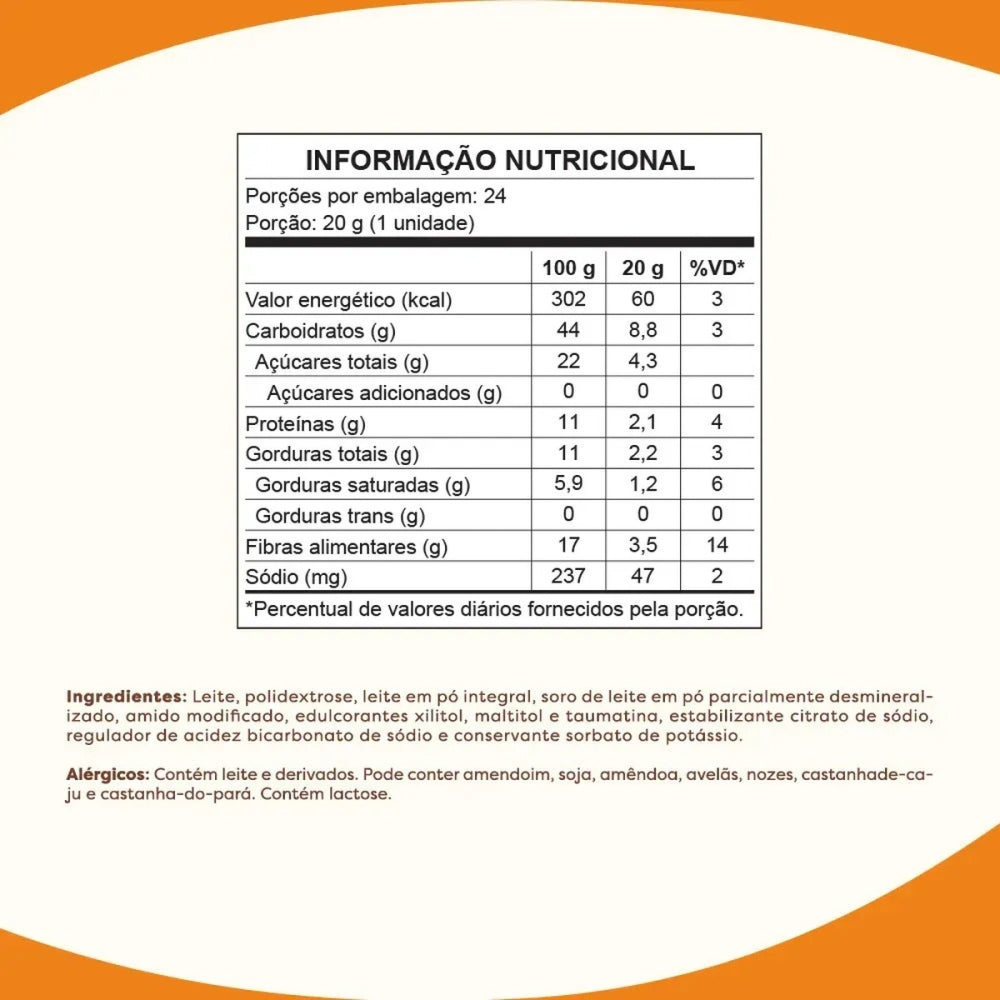 Doce De Leite Zero Açúcar Flormel Caixa 24 Tabletes
