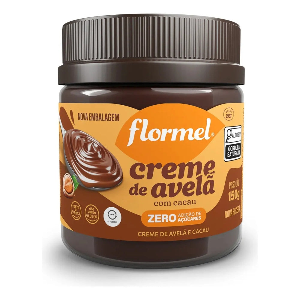 Creme de Avelã com Cacau Flormel Pote 150g