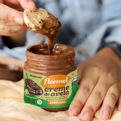Creme de Avelã com Cacau e Avelã Crocante Flormel Pote 150g