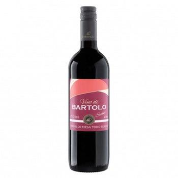 Vinho Brasileiro Tinto Suave Vino Di Bartolo Serra Gaucha Garrafa 750 Ml