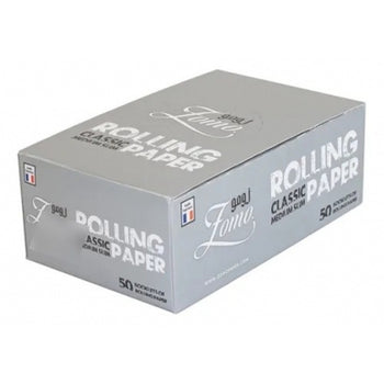 Caixa Seda Zomo Prata 1/4 Smoking Com 50