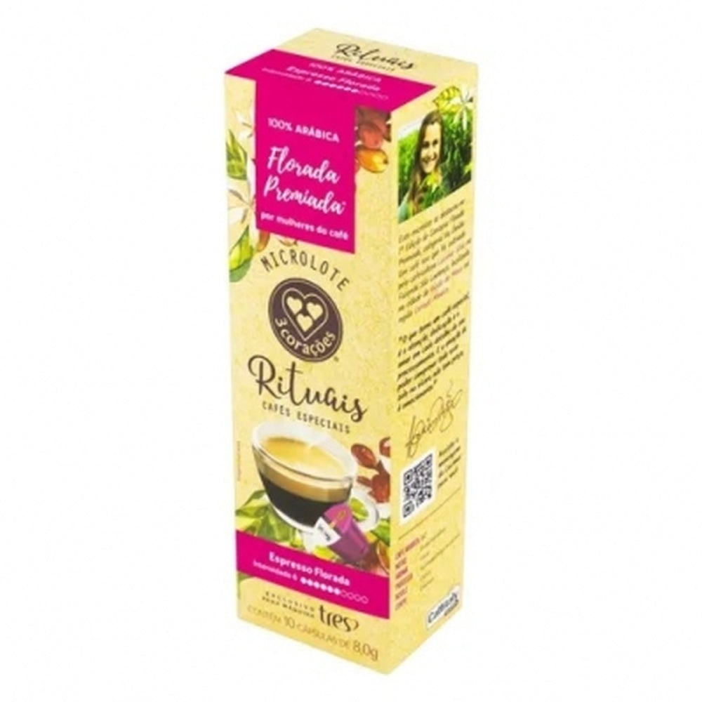 Capsula De Cafe Tres Rituais Florada Premiada 10x8g