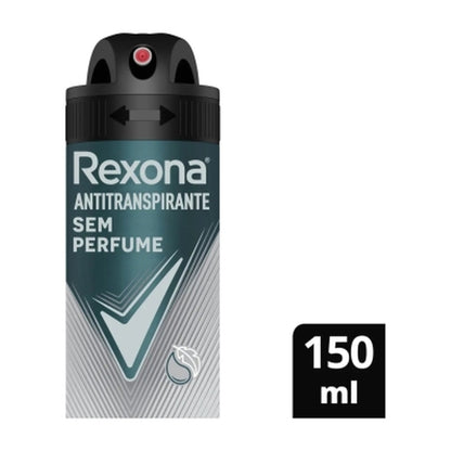 Rexona Men Antitranspirante Aerossol Sem Perfume 150 ml