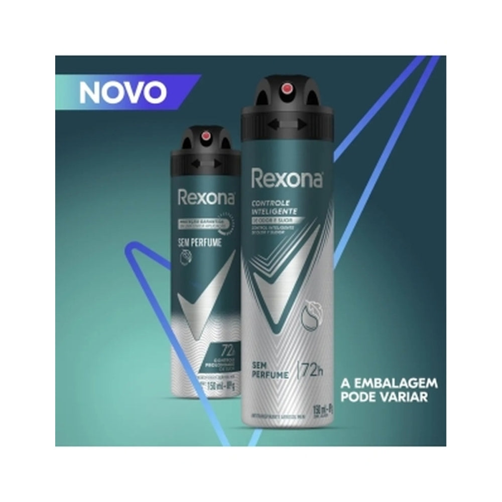 Rexona Men Antitranspirante Aerossol Sem Perfume 150 ml