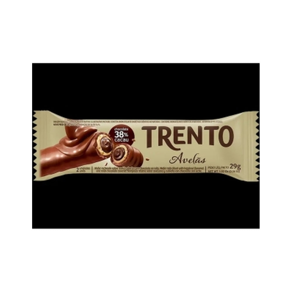 Trento Chocolate Wafer Avela Barra 16 Unidades Display 29g