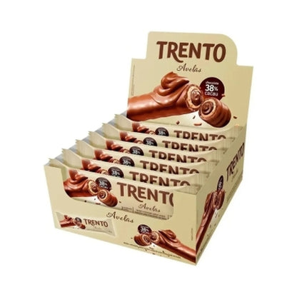 Trento Chocolate Wafer Avela Barra 16 Unidades Display 29g