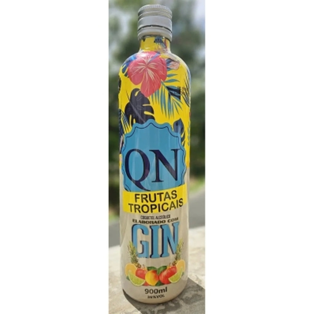 Gin QN Frutas Tropicais Saborizado 900 mL frutas tropicais