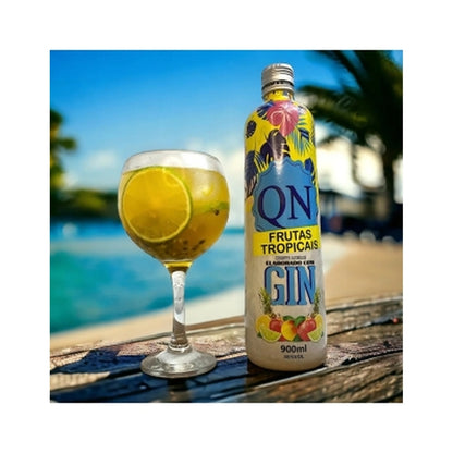 Gin QN Frutas Tropicais Saborizado 900 mL frutas tropicais