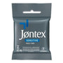 Preservativo Jontex Sensitive Mais Fino Pacote 3 Unidades