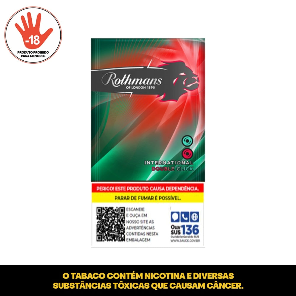 Cigarro Rothmans Double Click 2 Cápsulas Box