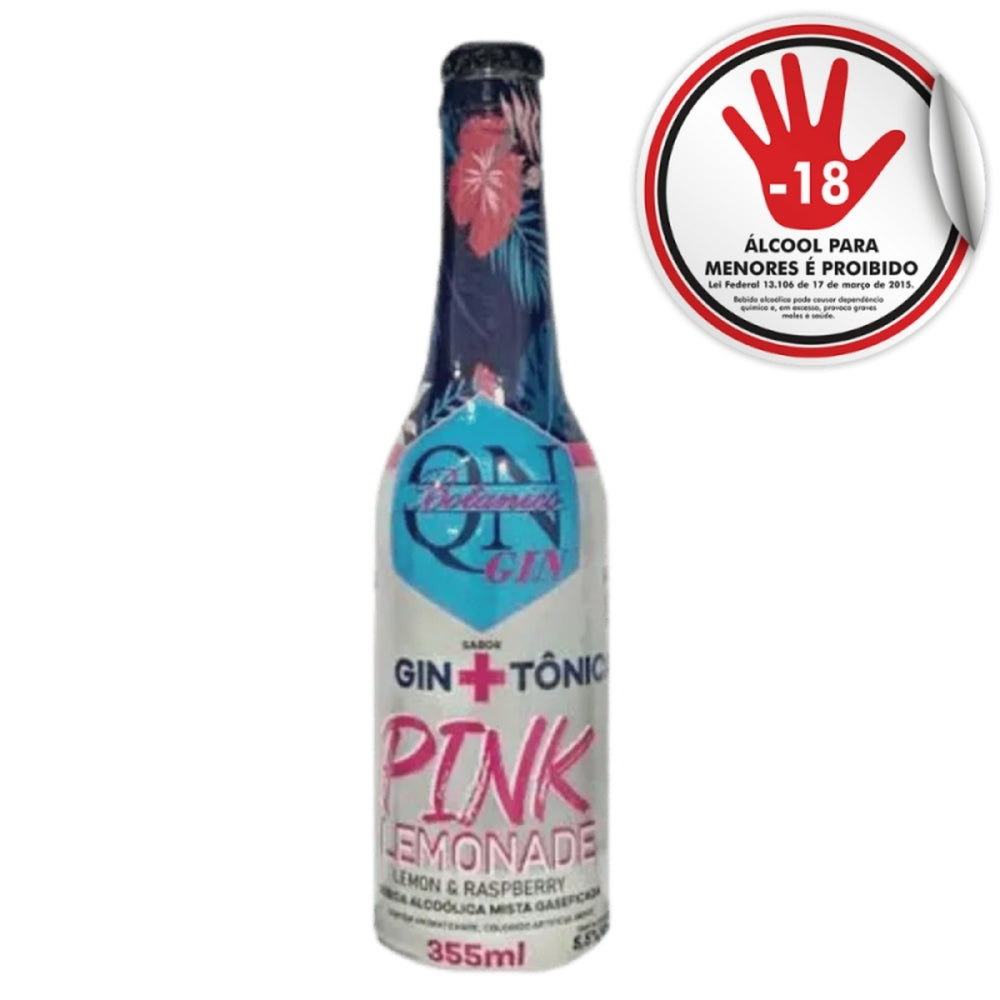 Coquetel Dry Gin Tônica QN Pink Lemonade 355ml