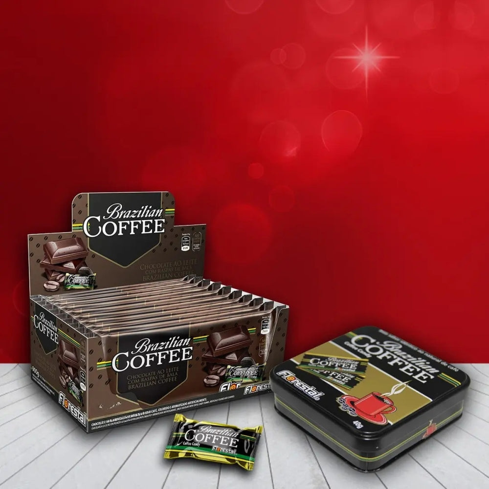 Barra De Chocolate Ao Leite Brazilian Coffee 20g - Florestal