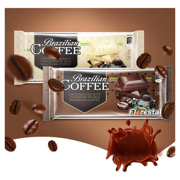 Barra De Chocolate Ao Leite Brazilian Coffee 20g - Florestal