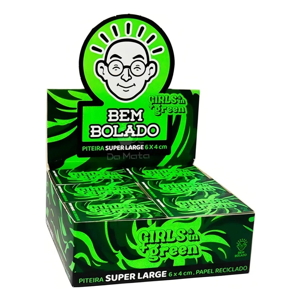 Caixa Piteira Bem Bolado Girls In Green 50 Unidades Papel
