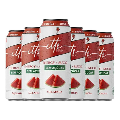 Itts Sero Energy + Suco Pack 6un De 473ml - Sabor Melancia