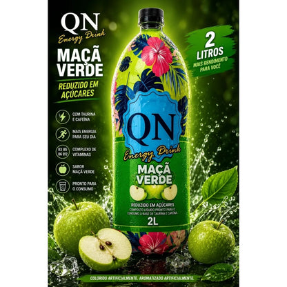 Energético QN Maçã Verde 2 Litros