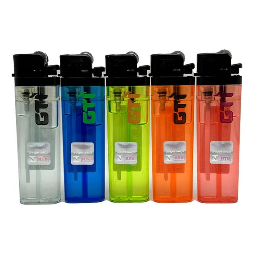 Isqueiro GTI Max Transparente Cartela com 10