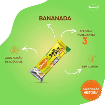 Bananada Cremosa Zero Flormel Caixa com 20x22 g