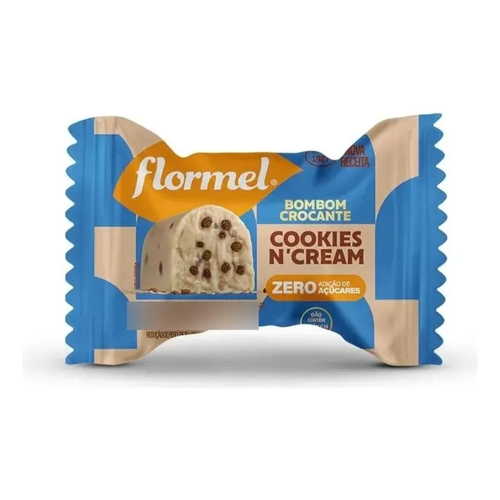 Bombom Cookies N\'Cream Flormel Caixa com 18 Unidades