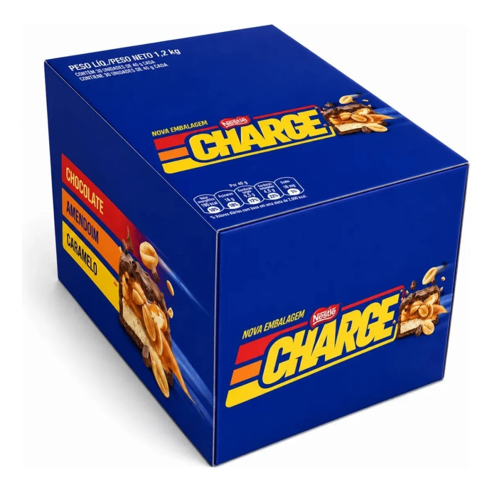 Chocolate Charge 40 g Caixa com 30 Unidades