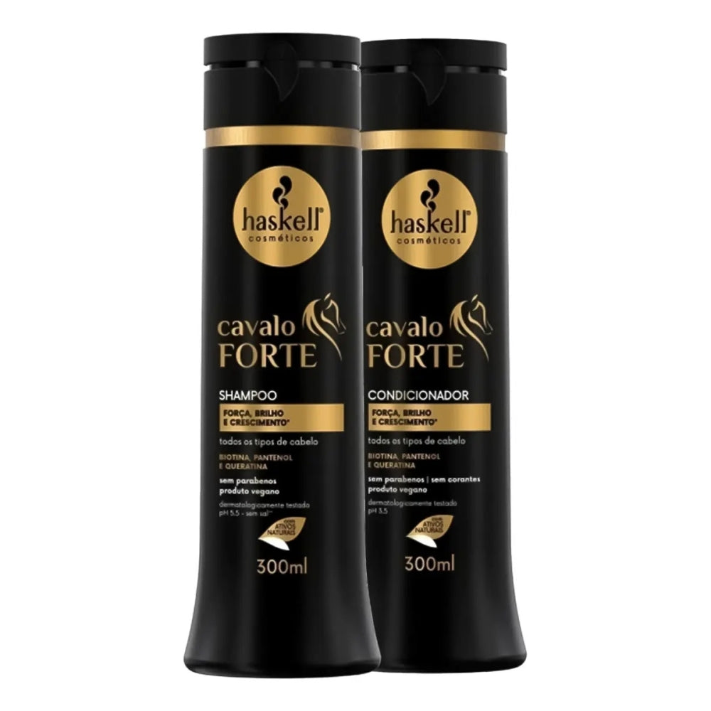 Kit Haskell Cavalo Forte Shampoo 300ml + Condicionador 300ml