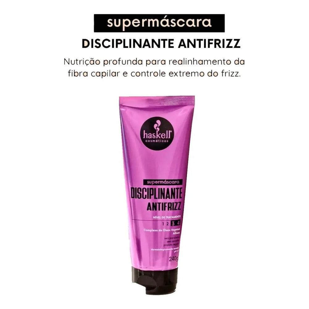 Haskell Supermascara Disciplinante Antifrizz 240g