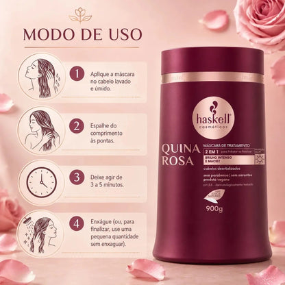 Haskell Quina Rosa Mascara 900g