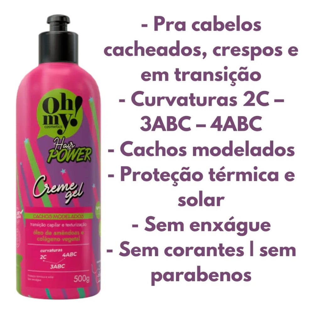 Haskell Oh My! Hair Power Creme Gel Cachos 500g