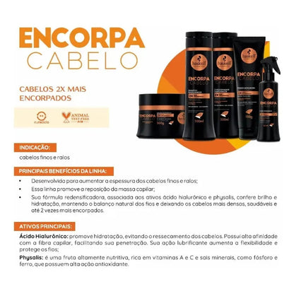 Haskell Encorpa Cabelo Shampoo 300ml