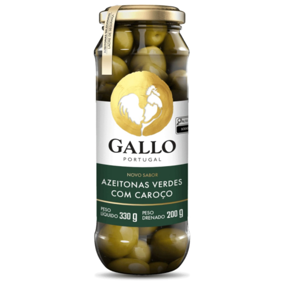 Azeitona Gallo Verde com Caroço 200g Alto Mercado