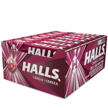 Bala Halls Cereja Caixa Com 21 Unidades 28g