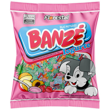 Bala Mastigavel Banze Iogurte Sortida Florestal 500G