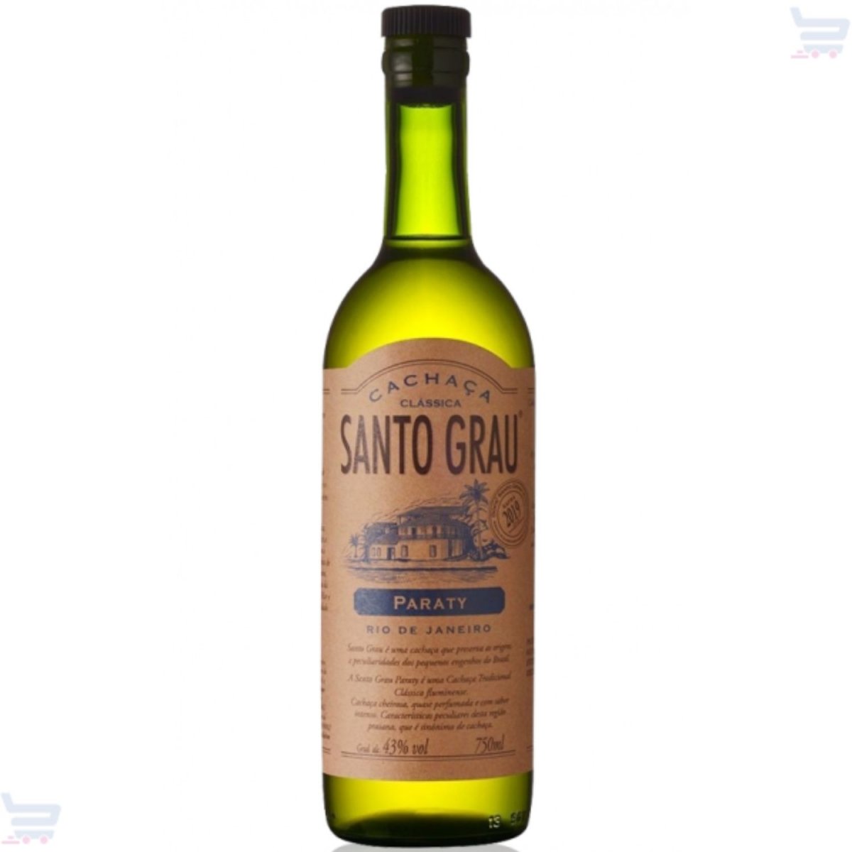Cachaça Santo Grau Paraty 750ml — produção artesanal em Paraty