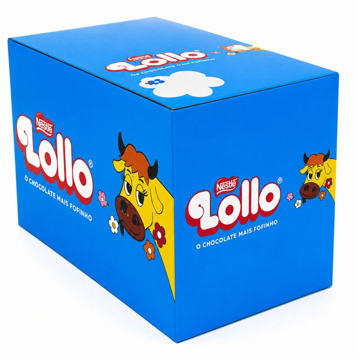 Embalagem da caixa de chocolate Lollo Nestlé, 30 unidades de 28g