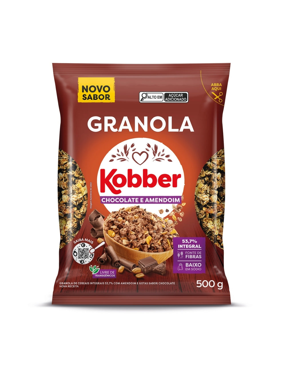 Granola Chocolate e Amendoim Nutrir 500g