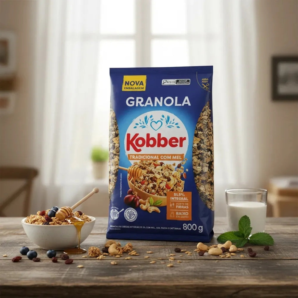 Granola Tradicional com Mel 800g Kobber — imagem 2