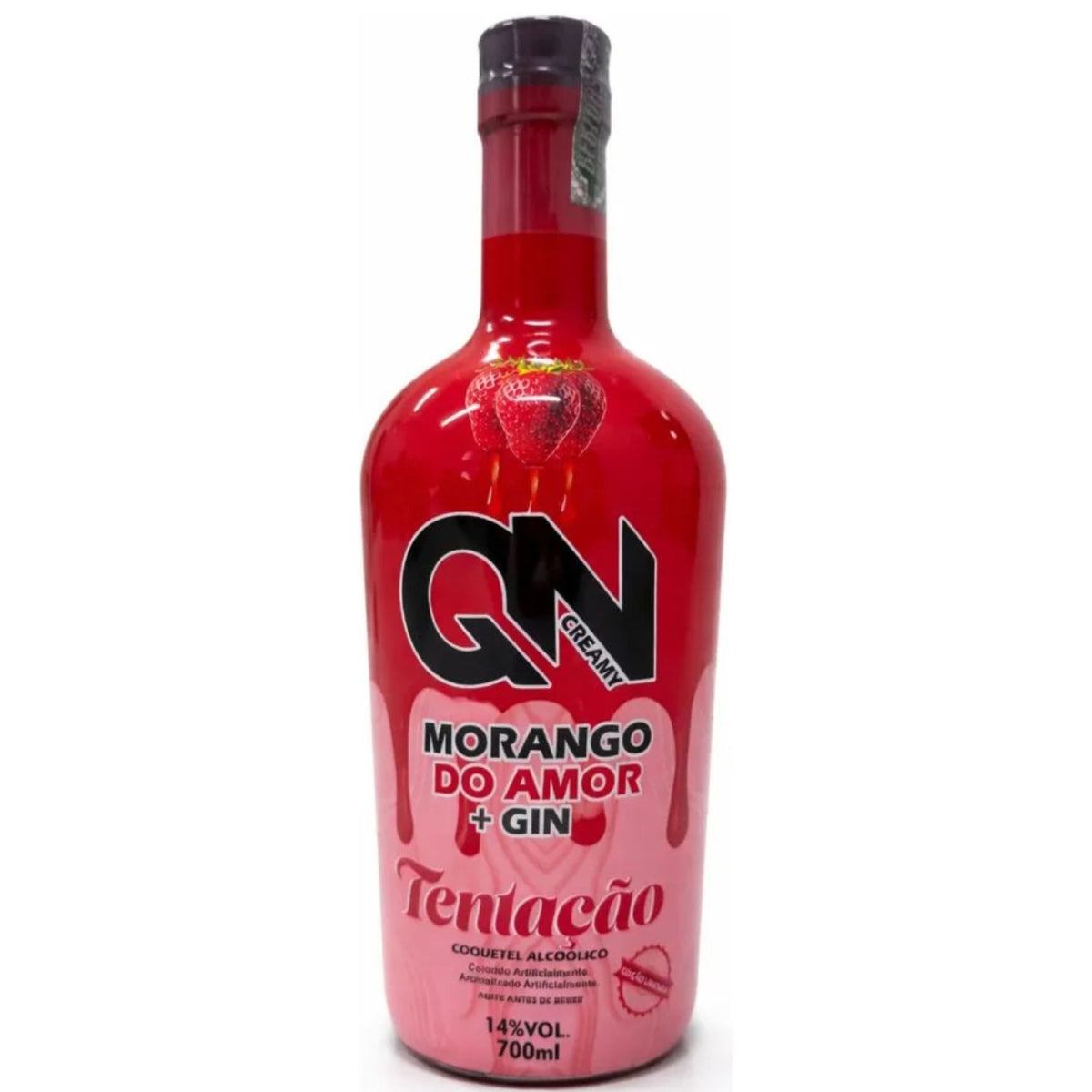 Licor Cremoso QN Morango Do Amor Cream Tentação 700ml