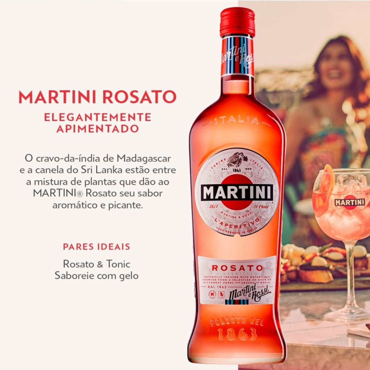 Martini Sabor Rosato 750ml - Martini