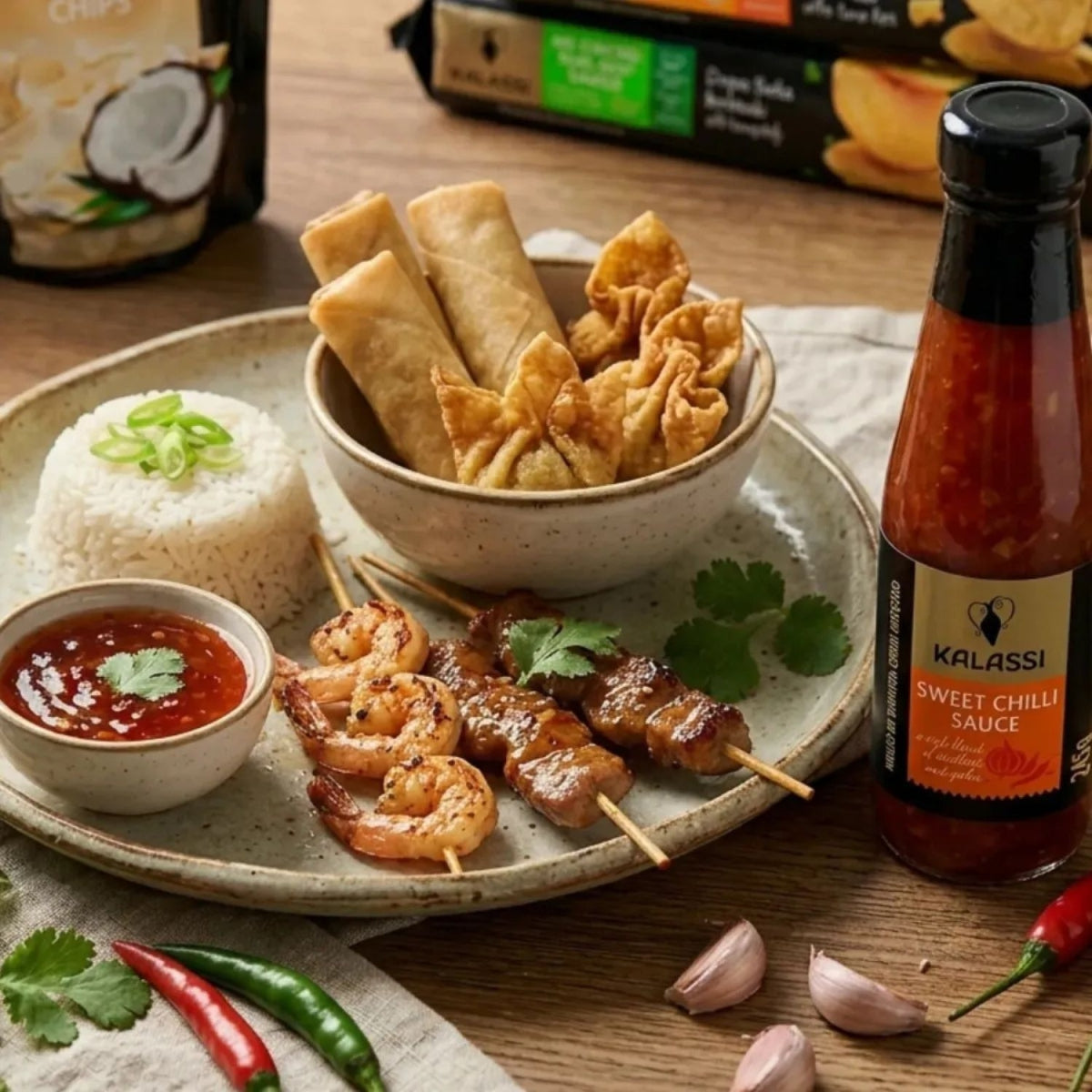 Molho de Pimenta Sweet Chilli Kalassi 245g Vidro Picante — imagem 5