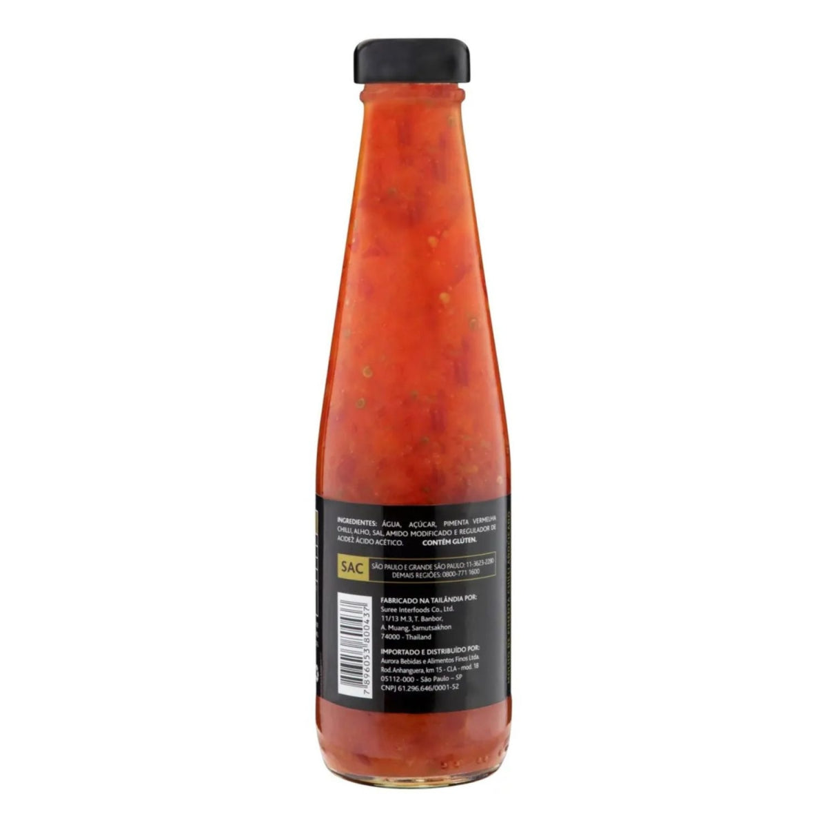 Molho Tai Sweet Chilli Kalassi em frasco de vidro de 370g