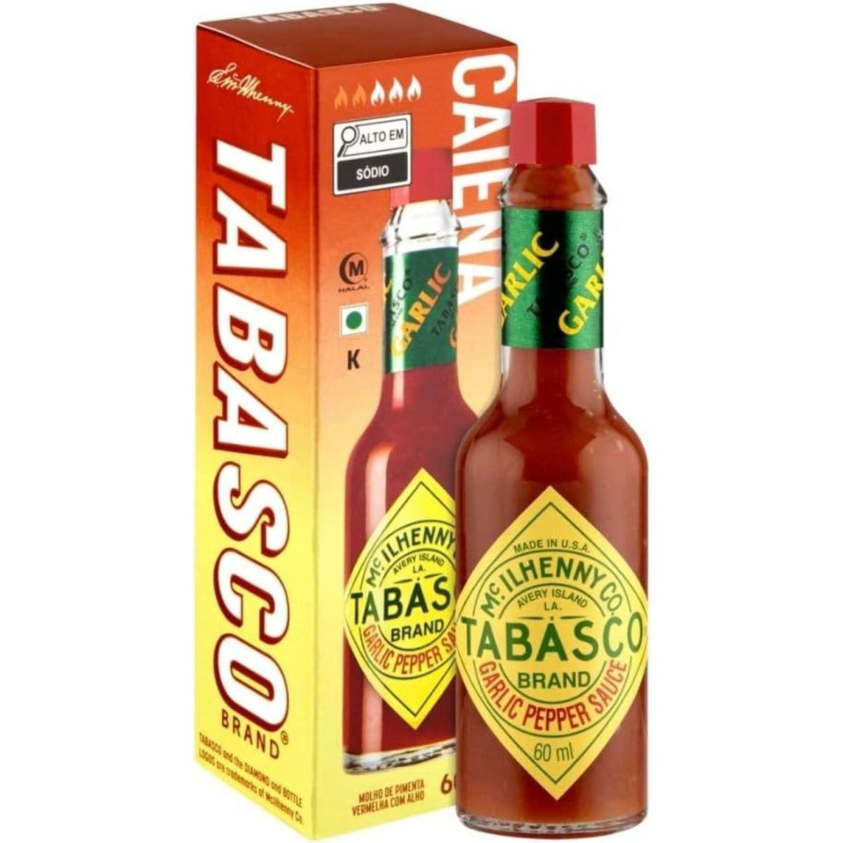Molho Tabasco Garlic Suave com Alho 60ml - Tabasco