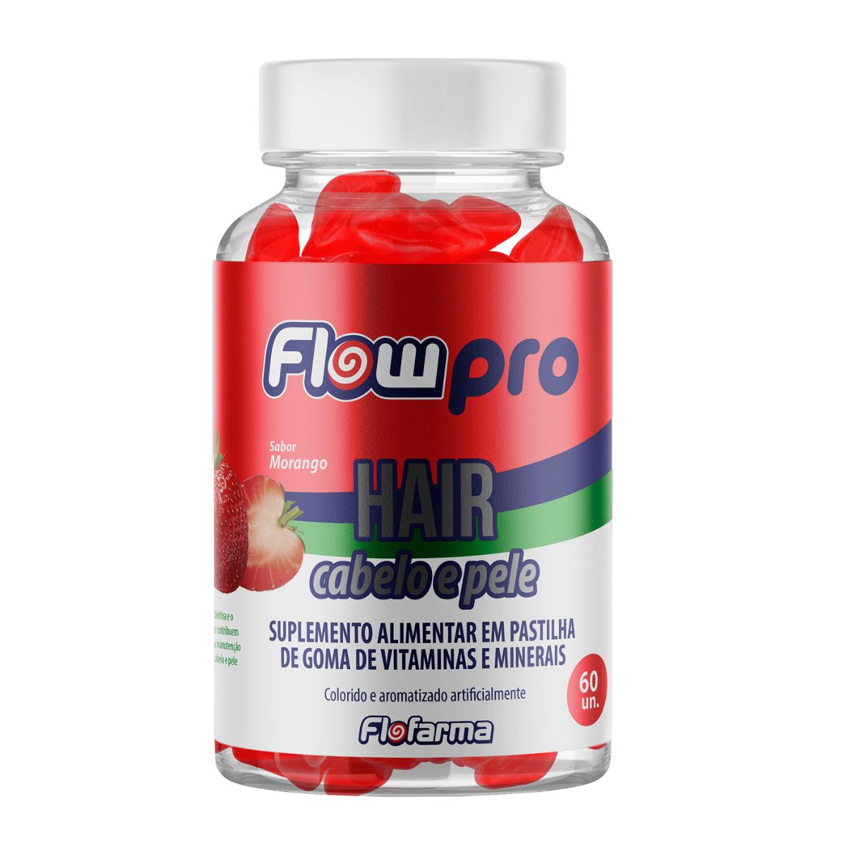 Suplemento De Pectina Hair Cabelo E Pele Flofarma 60und