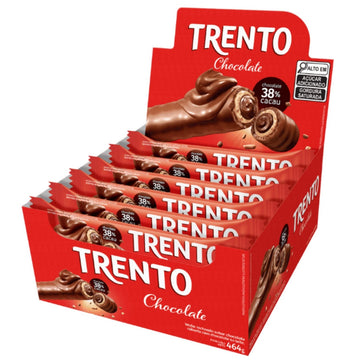Display com 16 unidades de wafer Trento ao leite, 29g cada