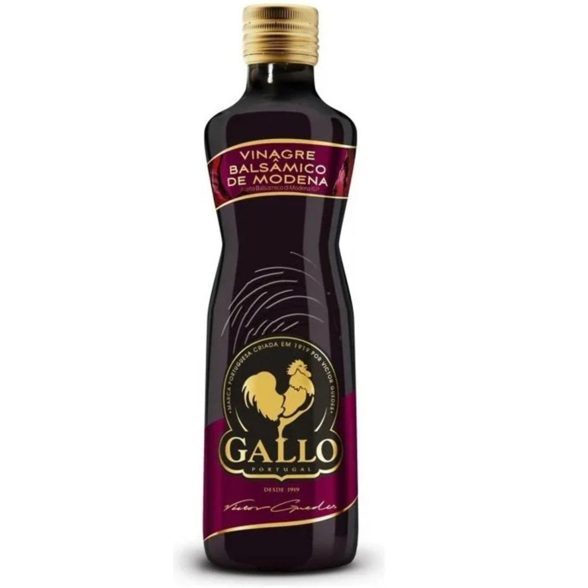Frasco de vidro de vinagre balsâmico tinto Gallo, 250ml