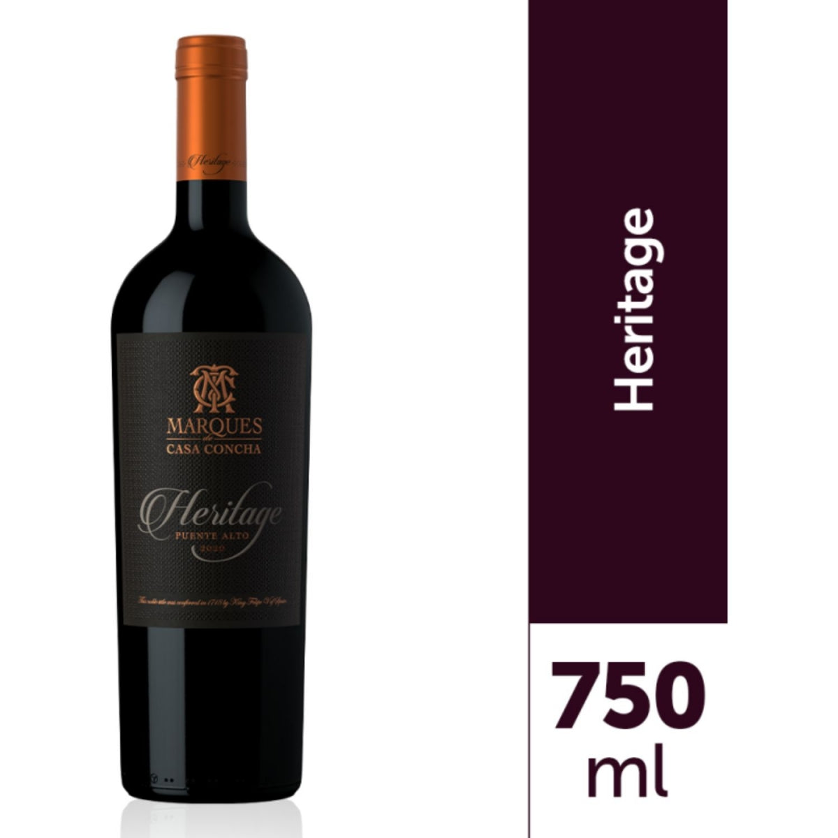 Vinho Chileno Marques De Casa Concha Heritage 750ml 2020 - Concha Y Toro