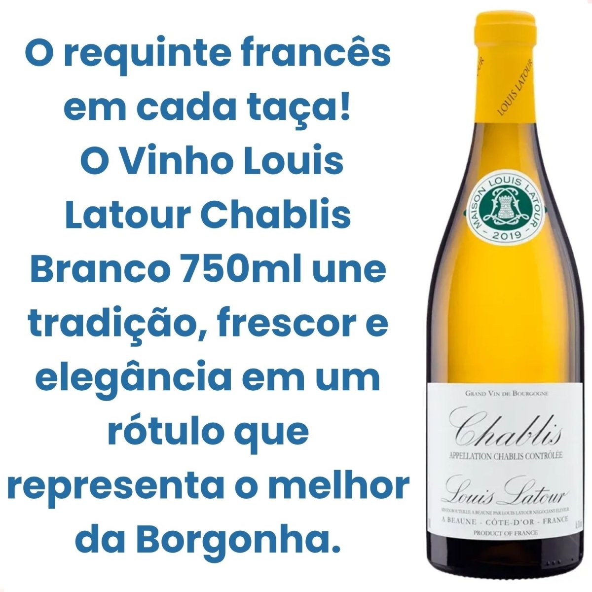 Vinho Francês Louis Latour Chablis Branco 750ml Original — imagem 3