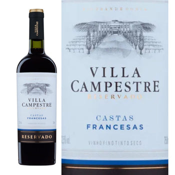 Vinho Villa Campestre Castas Francesas Reservado 750ml — imagem 3