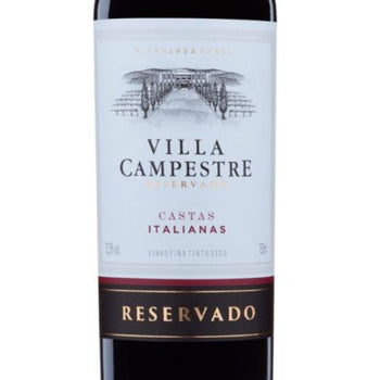 Vinho Villa Campestre Castas Italianas Reservado 750ml — imagem 2