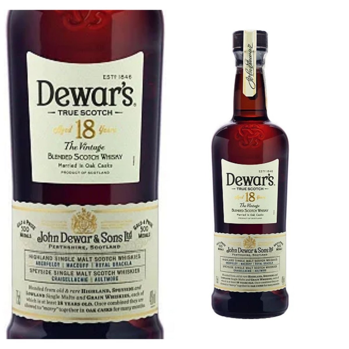 Whisky True Scotch Dewars 18 Anos 750ml — imagem 2