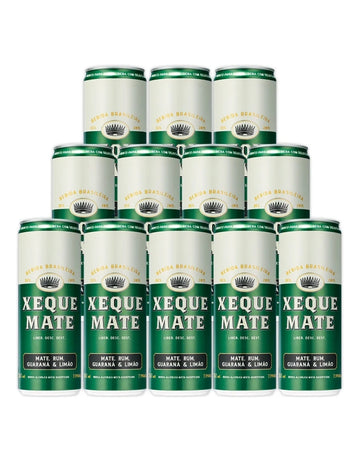 Conjunto de latas Xeque Mate em embalagem verde e branca.